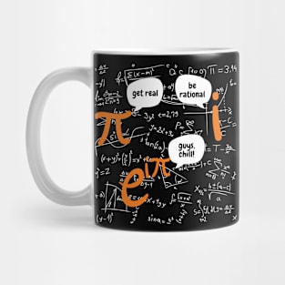 get real, be rational, funny design for math lovers Mug